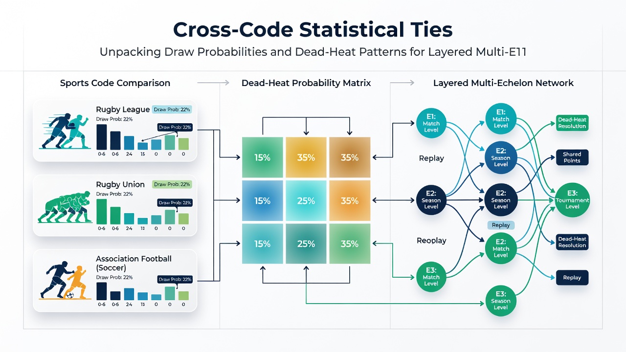 Data charts illustrating probability intersections between football draws and racing dead heats for accumulator construction