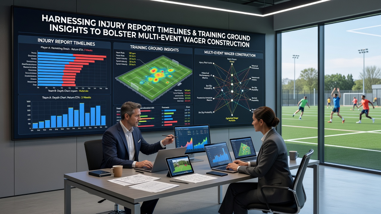 Analysts examining training footage and injury timelines to refine accumulator selections
