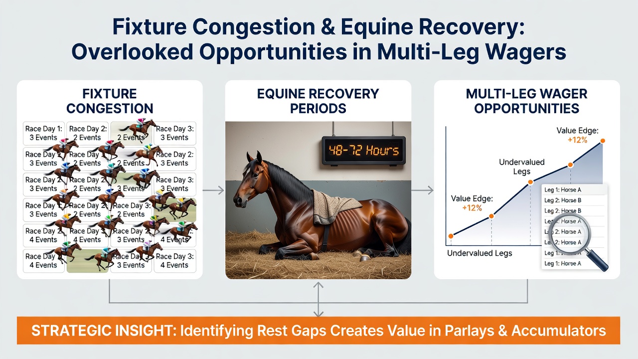 Data charts showing recovery timelines overlaid with betting accumulator structures