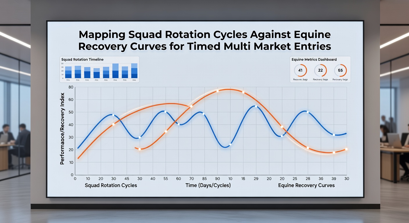 Detailed chart showing synchronized timelines of player rest periods and horse recovery phases with highlighted multi-entry windows