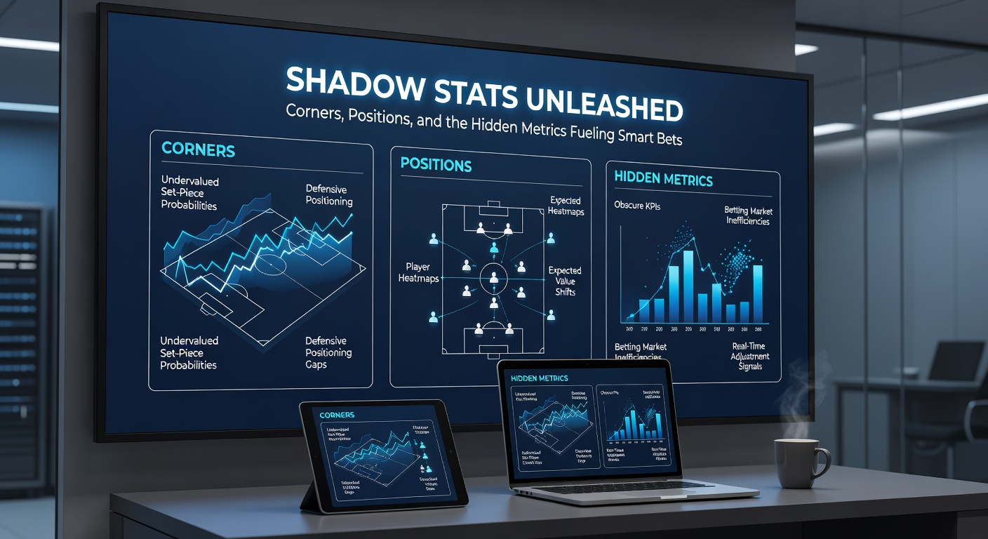 Close-up visualization of a horse race replay with position heatmaps and soccer player tracking dots illuminating key zones during a corner kick